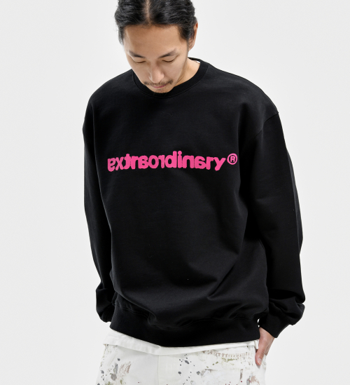 EX LOGO CREWNECK BLACK