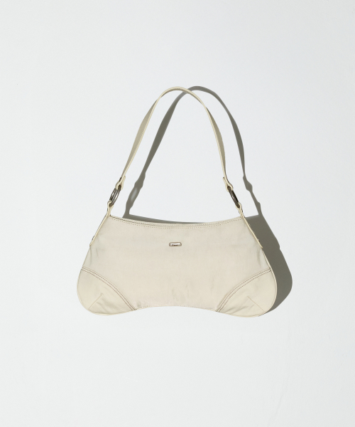 RIVET STITCH HOBO BAG - IVORY