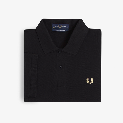 Оригинальное поло FRED PERRY - Black/Champagne M3-157