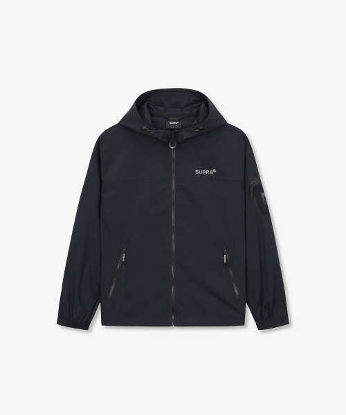Ветровка с сетчатым карманом (BLACK)
