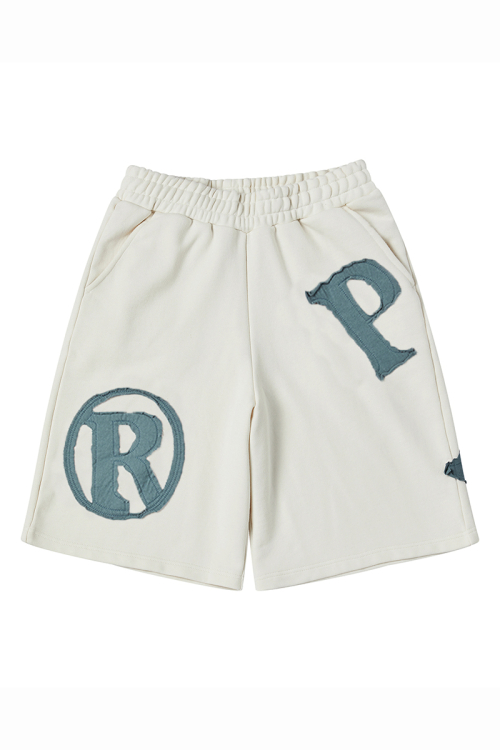 PRDA BIG PATCH SHORTS LIGHT CREAM