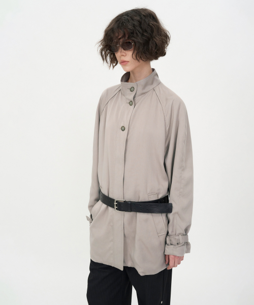 Реглан тенсел кэжуал жакет ASH BEIGE