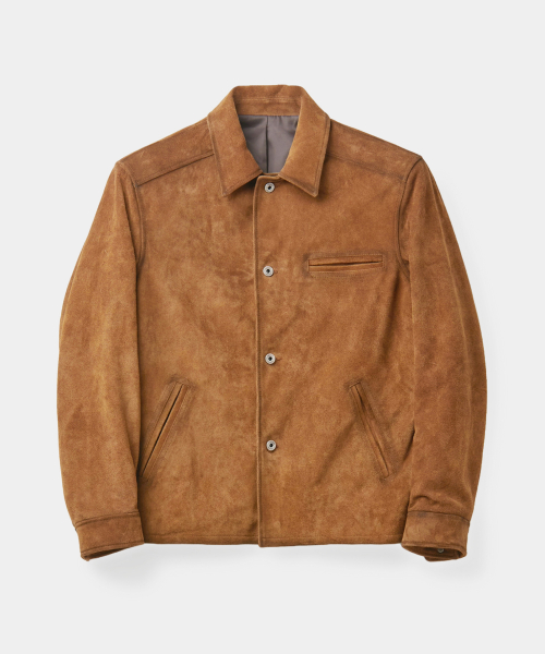 Замшевая куртка Cow Split Field Jacket (Camel Brown)