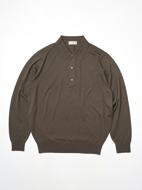 25SS Cashtouch Long Sleeve Polo Knit Chimney