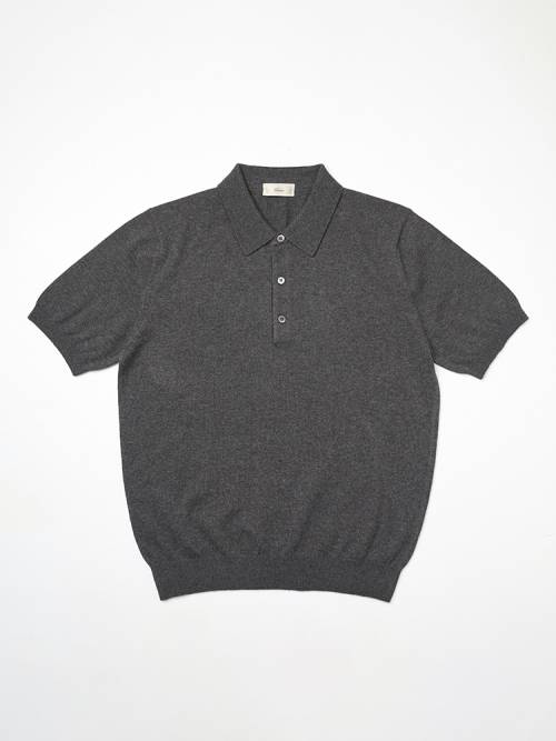 25SS Essential polo Knit Gray