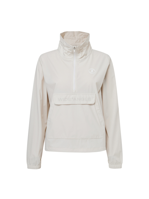 Анорак CO с карманом-кенгуру и молнией L_Light Beige