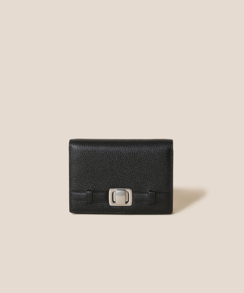 쿠론(COURONNE) Facade Noa Half Wallet C_RCWFX25143BKX