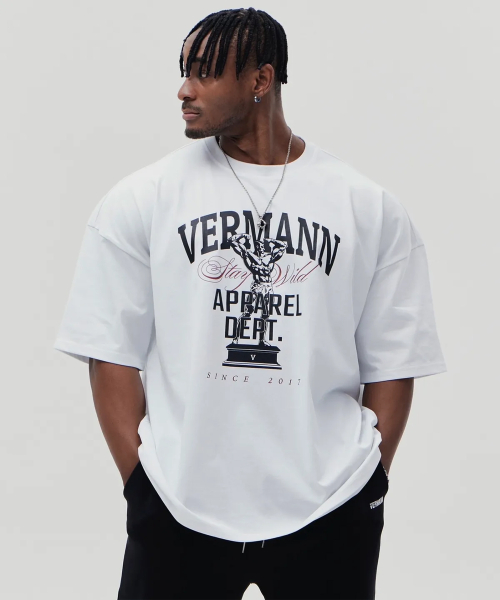 Muscle man Over-fit T-shirt 3colors