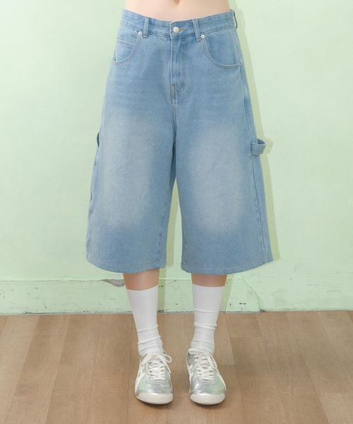 DENIM CARPENTER PANTS LIGHT BLUE