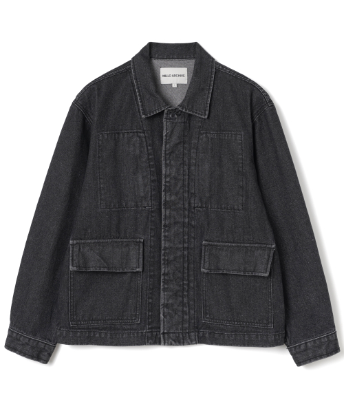 Круглая джинсовка Stain [Washed Black]
