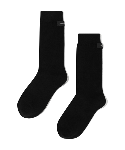 마리떼 프랑소와 저버() W BASIC MIDDLE SOCKS black 상품 이미지