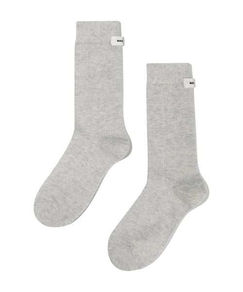 마리떼 프랑소와 저버() W BASIC MIDDLE SOCKS light heather gray 상품 이미지