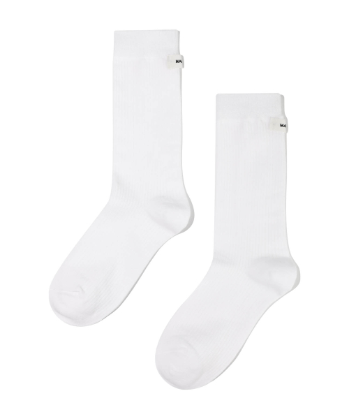 마리떼 프랑소와 저버() W BASIC MIDDLE SOCKS white 상품 이미지