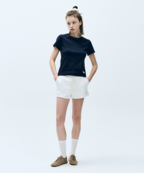 마리떼 프랑소와 저버() W BASIC SWEAT SHORTS white 상품 이미지