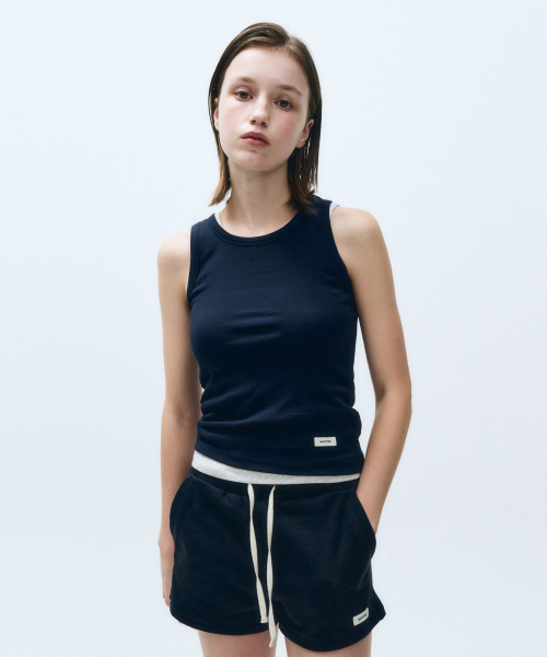 마리떼 프랑소와 저버() W BASIC SLEEVELESS navy 상품 이미지