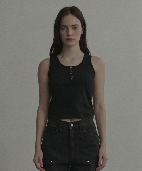 Bowen Sleeveless Top - Black