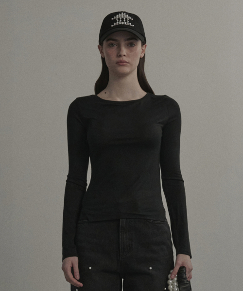Mist Slit T-Shirt - Black