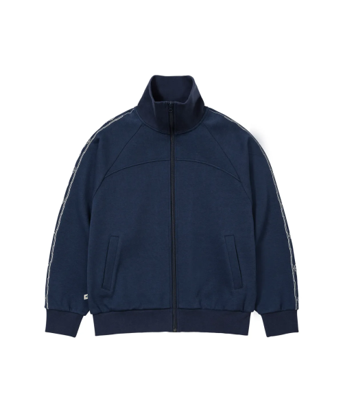 Embroidered Track Jacket Navy