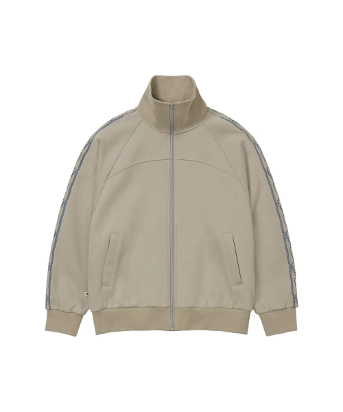 Embroidered Track Jacket Warm Grey