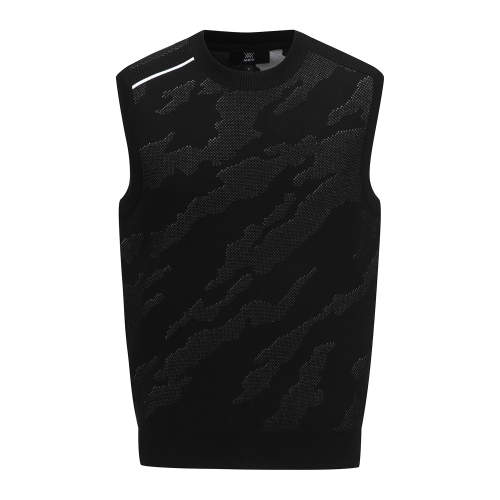 MEN SP CAMO PATTERN KNIT VEST_BK