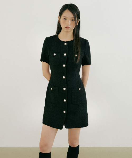 LUCIR ZU ■ Mary Tweed One-piece LUCIR ZU □ Mary Tweed One-piece (Lucir Zu/ワンピース