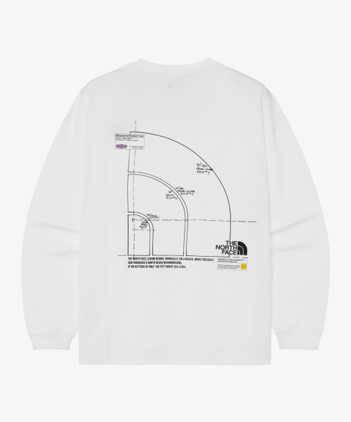 NT7TR03K 돔 로고 긴팔 라운드티 OFF_WHITE