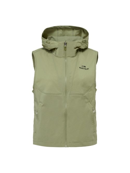 PERFORMANCE Женский кроп-жилет ветрозащитный_Light Khaki