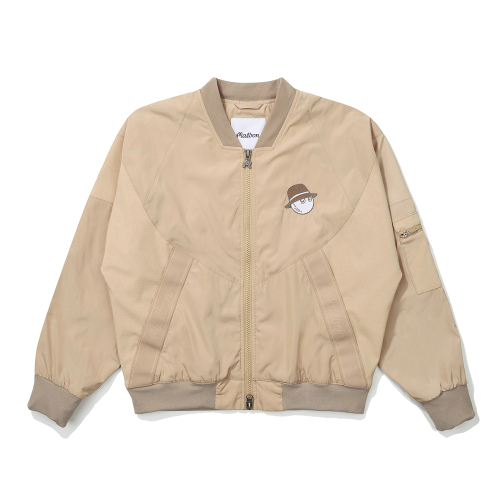 Бомбер с сетчатым миксом BEIGE (WOMAN)