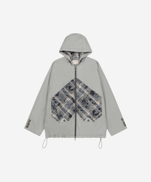 Faded Love Hoodie Zip-Up Gray