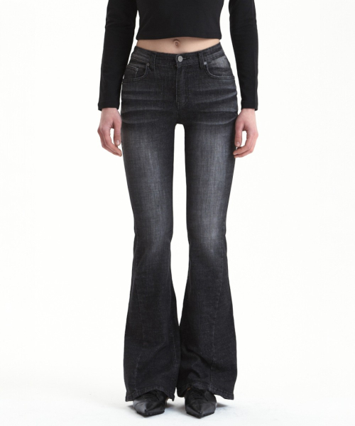 CAT потёртый DENIM PANTS чёрный