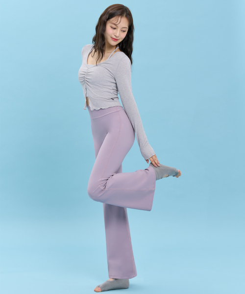 [SWP25001-04] Брюки клеш Extreme Pro в цвете Smoke Pink
