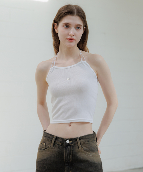 Strap Halter-neck Sleeveless