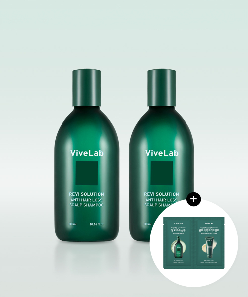 4주 솔루션 탈모 완화 초록샴푸 300ML 2SET