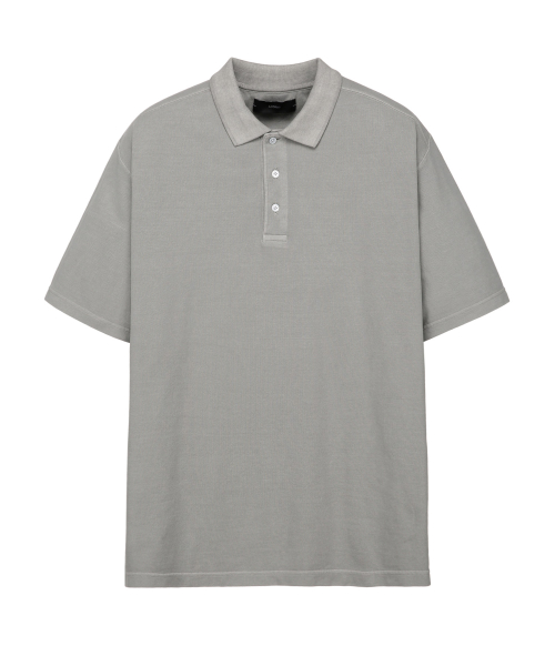 Футболка-поло Garment Dyeing Light Gray IETS5E413G1