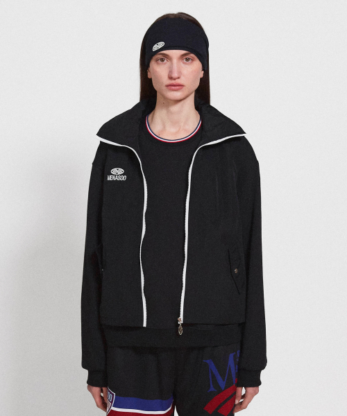 Highneck Hood Vest_Black