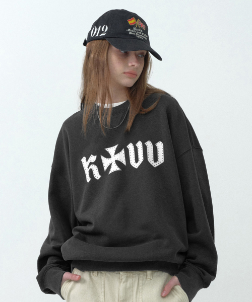 Свитшот с логотипом KIRSH X VIVASTUDIO [Charcoal]