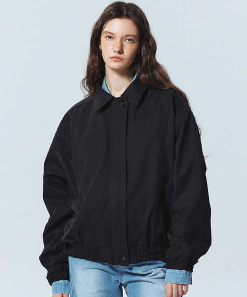 NICOLE оверсайзD BLOUSON JUMPER_чёрный