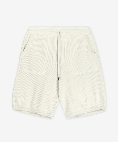 Рифленые шорты - Beige / M29200439GC2832