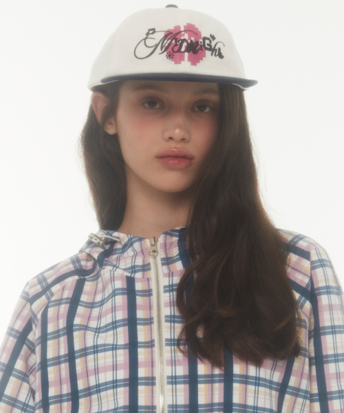 【MIDNIGHT MOVE】 pixel cap / 追跡付 미드나잇 무브(MIDNIGHT MOVE) pixel cap (ivory) - 사이즈