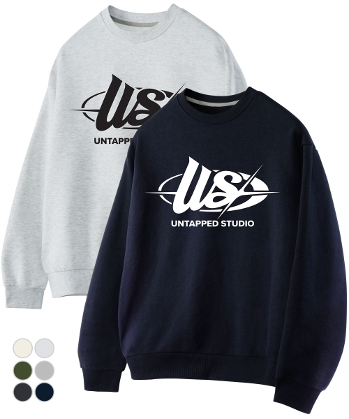 Оверсайз свитшот с логотипом US, 6Color