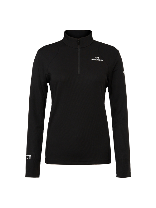HERITAGE женский лонгслив на молнии Polartec_Black