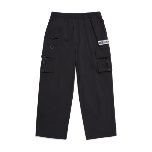 N251MPT110 NRN 버클 카고 와이드 팬츠 CARBON BLACK