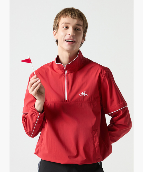 Мужской легкий анорак 2WAY Red (MQ121MJP35)