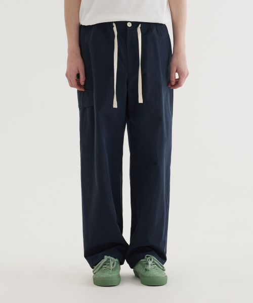 Свободные карго-брюки на завязках Dark Navy
