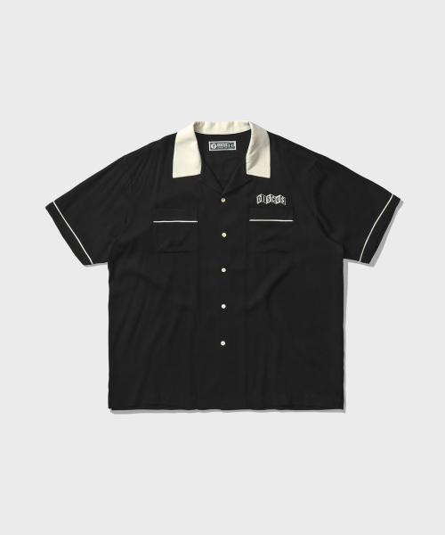 Боулинг-рубашка с коротким рукавом, Black