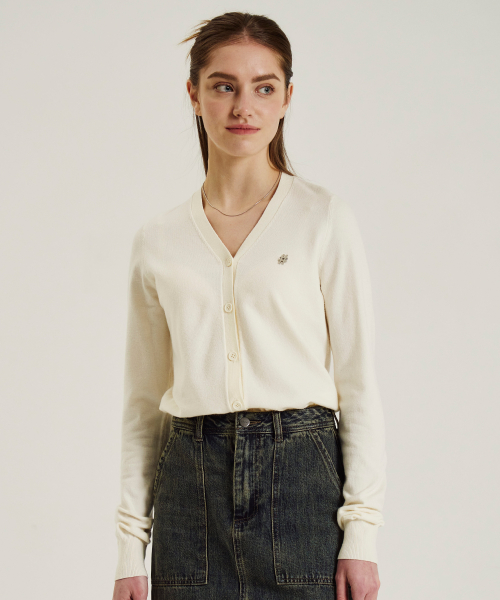 Женский кардиган Essential с логотипом-хэштегом (Off-White)