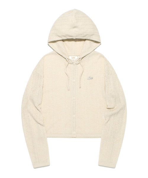Женский летний кардиган с капюшоном Beige