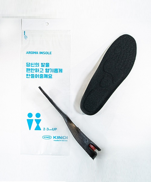 남자 여자 아로마향 키높이 깔창 블랙