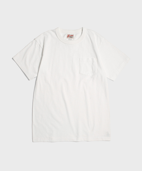 Tompkins USA Cotton Single Yarn Pocket Tee White