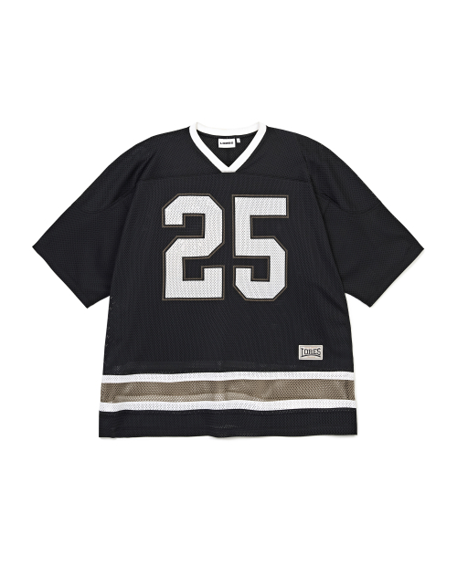Mesh Football Jersey - Black